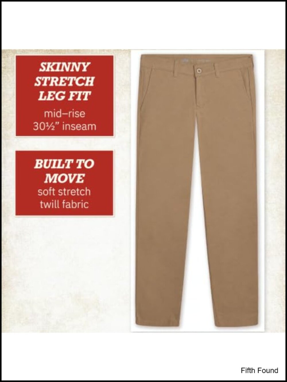 Womens Flex Twill Work Pants Straight Fit Narrow Through Hips - Picture 4 of 6